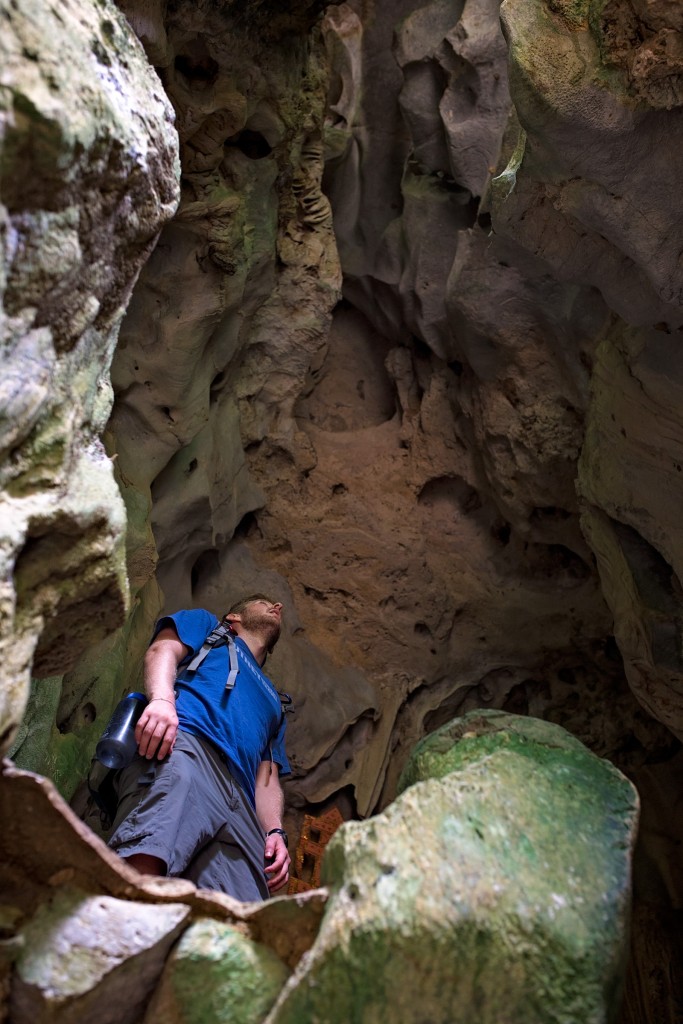 Inside the caves